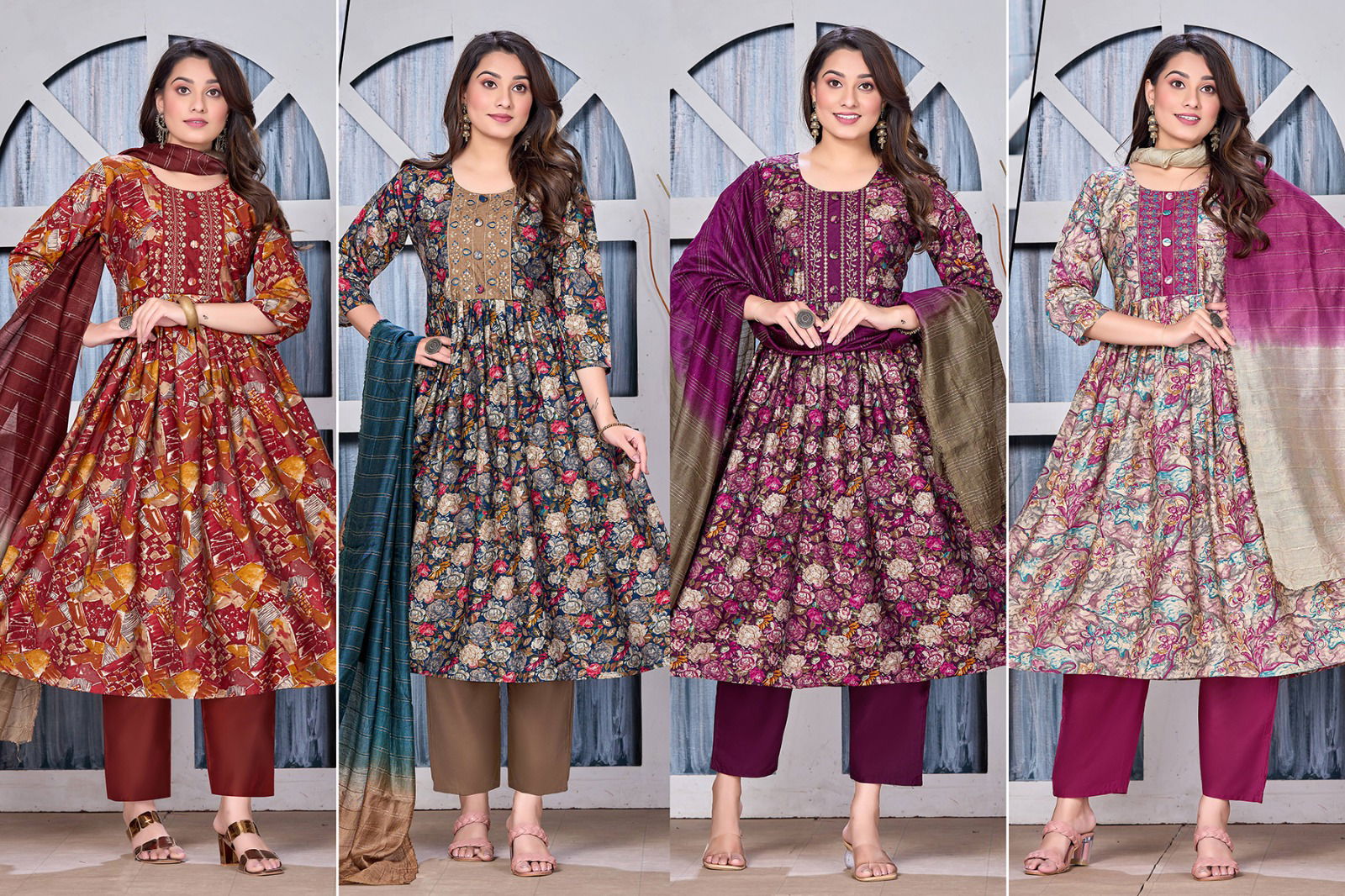 KSA Stree Vol 1 Modal Naira Cut Printed Kurti With Bottom Dupatta Wholesale Price In Surat
